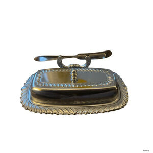 VTG 70/80s IrvinWare Butter Keeper Set W/ Dish And Spreader ~ Made In USA